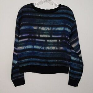 Trouve Long Sleeve Tie Dye Blouse